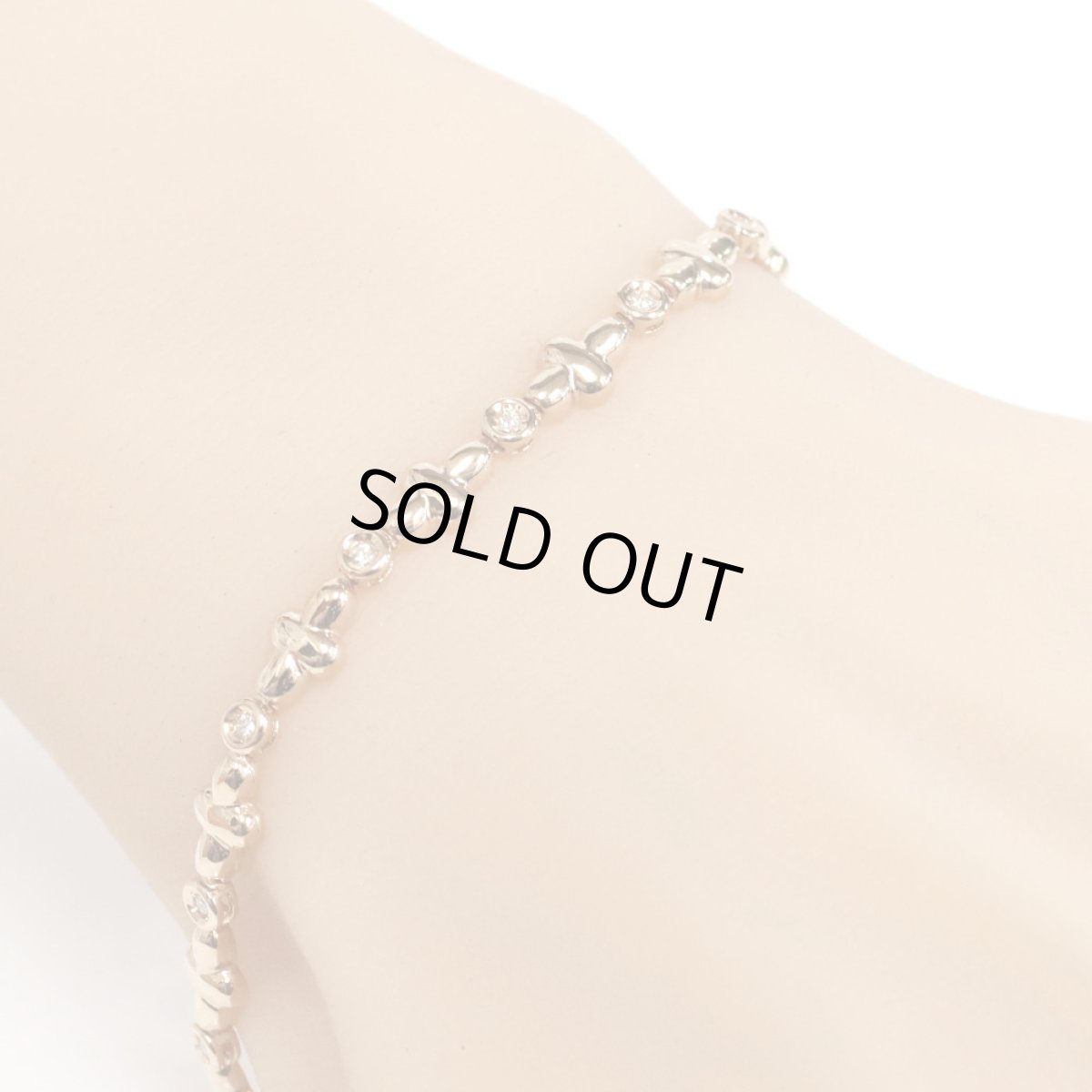 画像9: K18PGダイヤモンドブレスレット D0.22 9.5g (9)