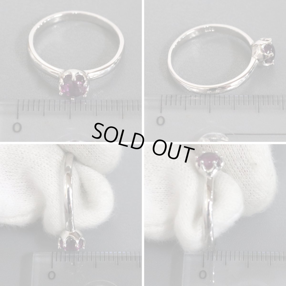 画像9: Pt900アメジストリング 3.7g (9)