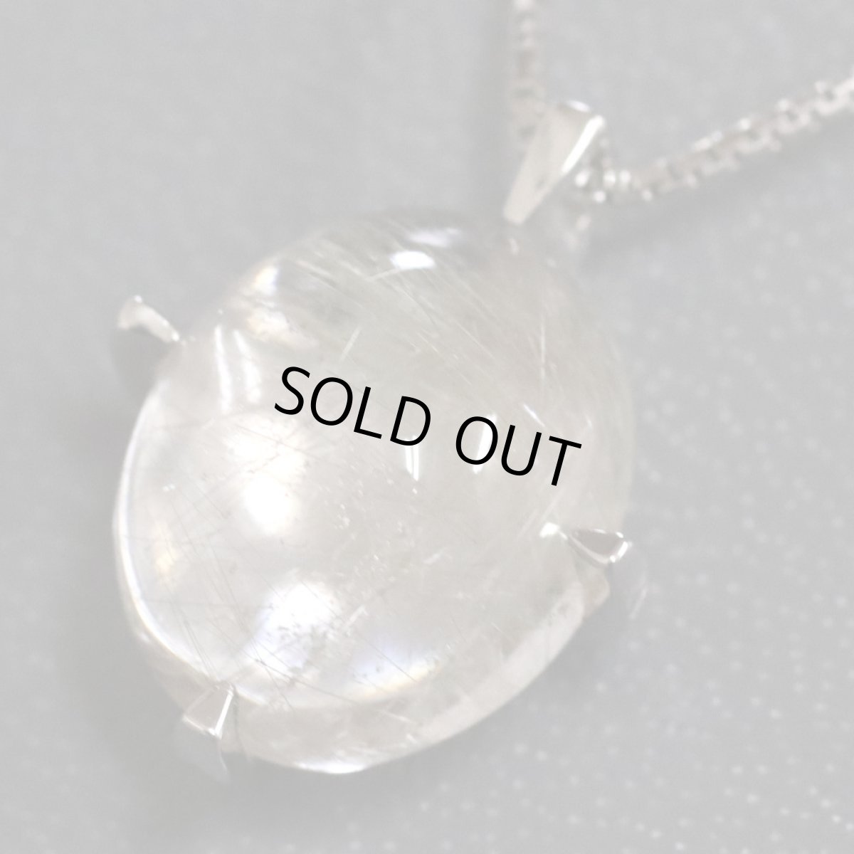 画像3: K18WGルチルクォーツネックレス 4.6g (3)