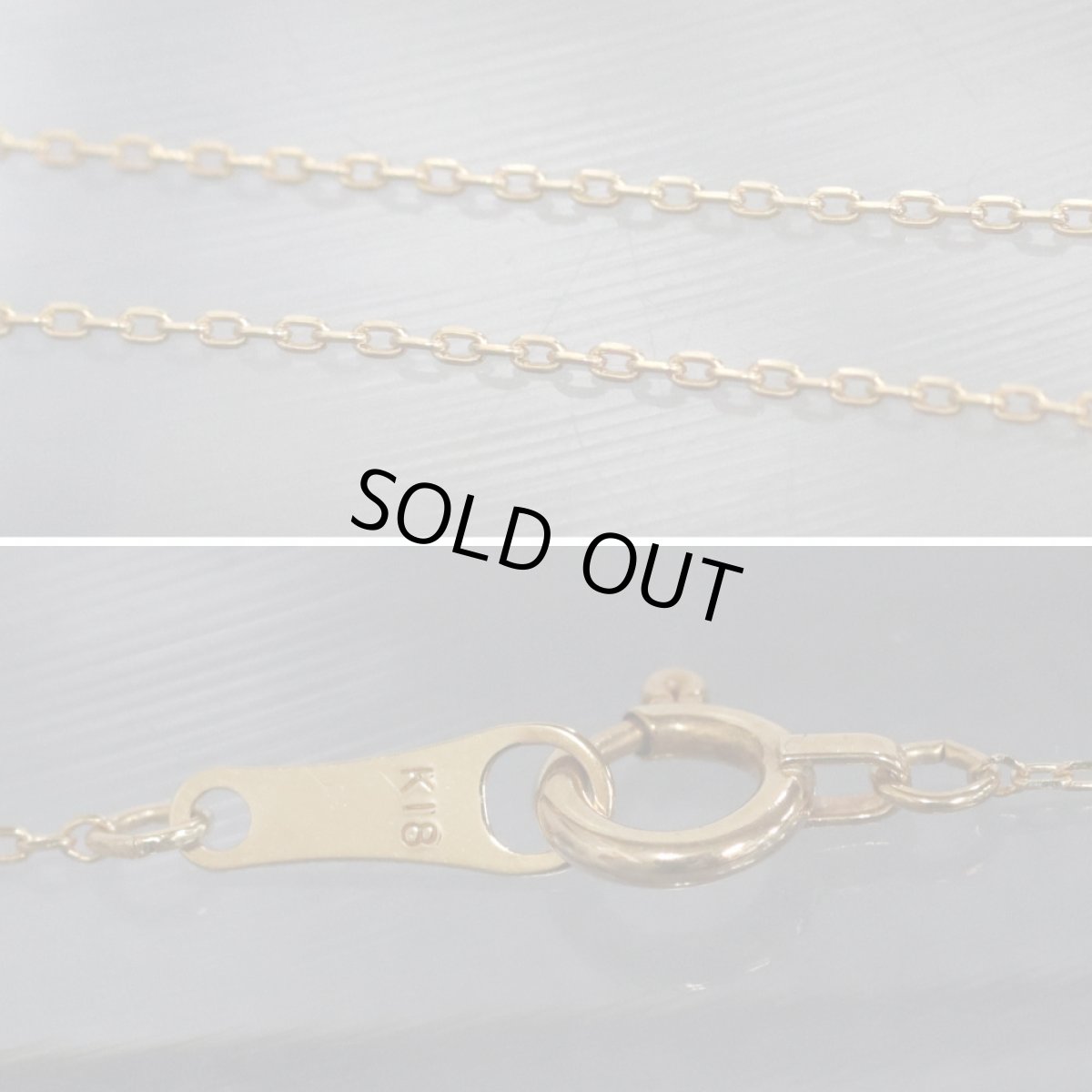 画像8: K18ダイヤモンドネックレス ハートモチーフ D0.02 1.1g (8)