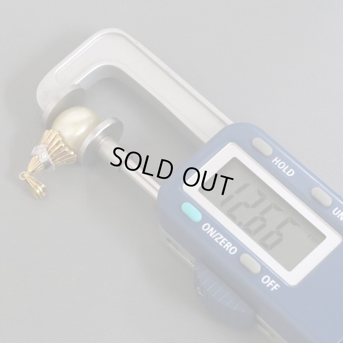 画像10: K18/Pt900パールダイヤモンドペンダントトップ D0.03 6.7g (10)