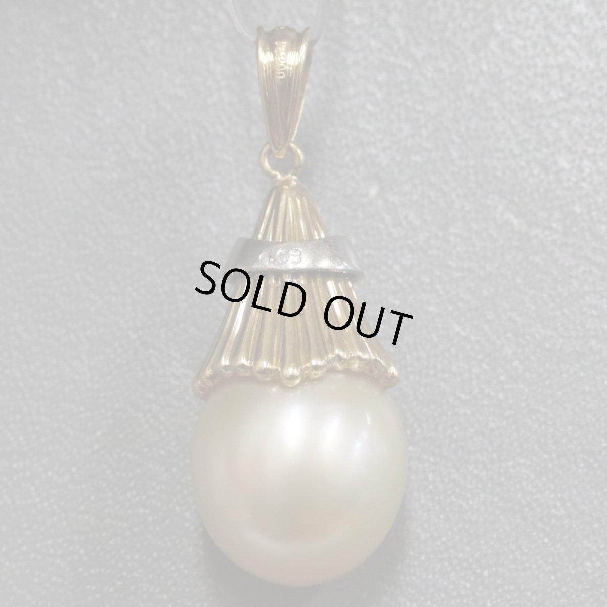 画像5: K18/Pt900パールダイヤモンドペンダントトップ D0.03 6.7g (5)