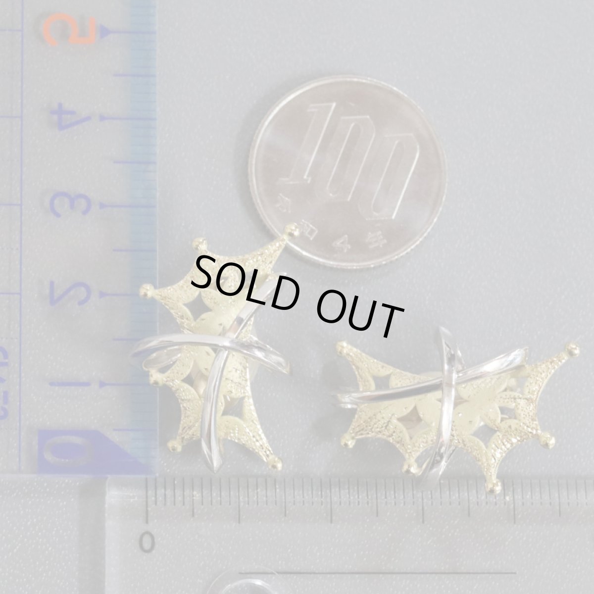 画像10: 松井久子 K18/Pt900イヤリング 11.7g (10)