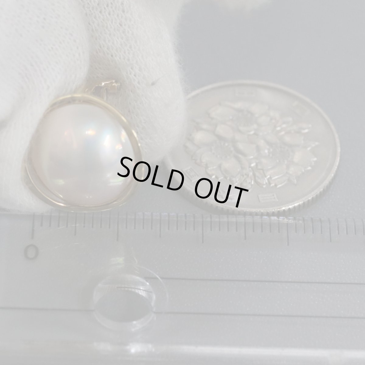 画像8: K18マベパールイヤリング 4.8g (8)