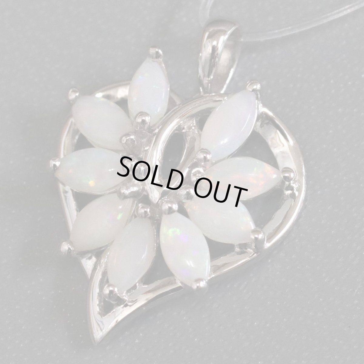 画像3: K14WGオパールペンダントトップ 1.8g (3)