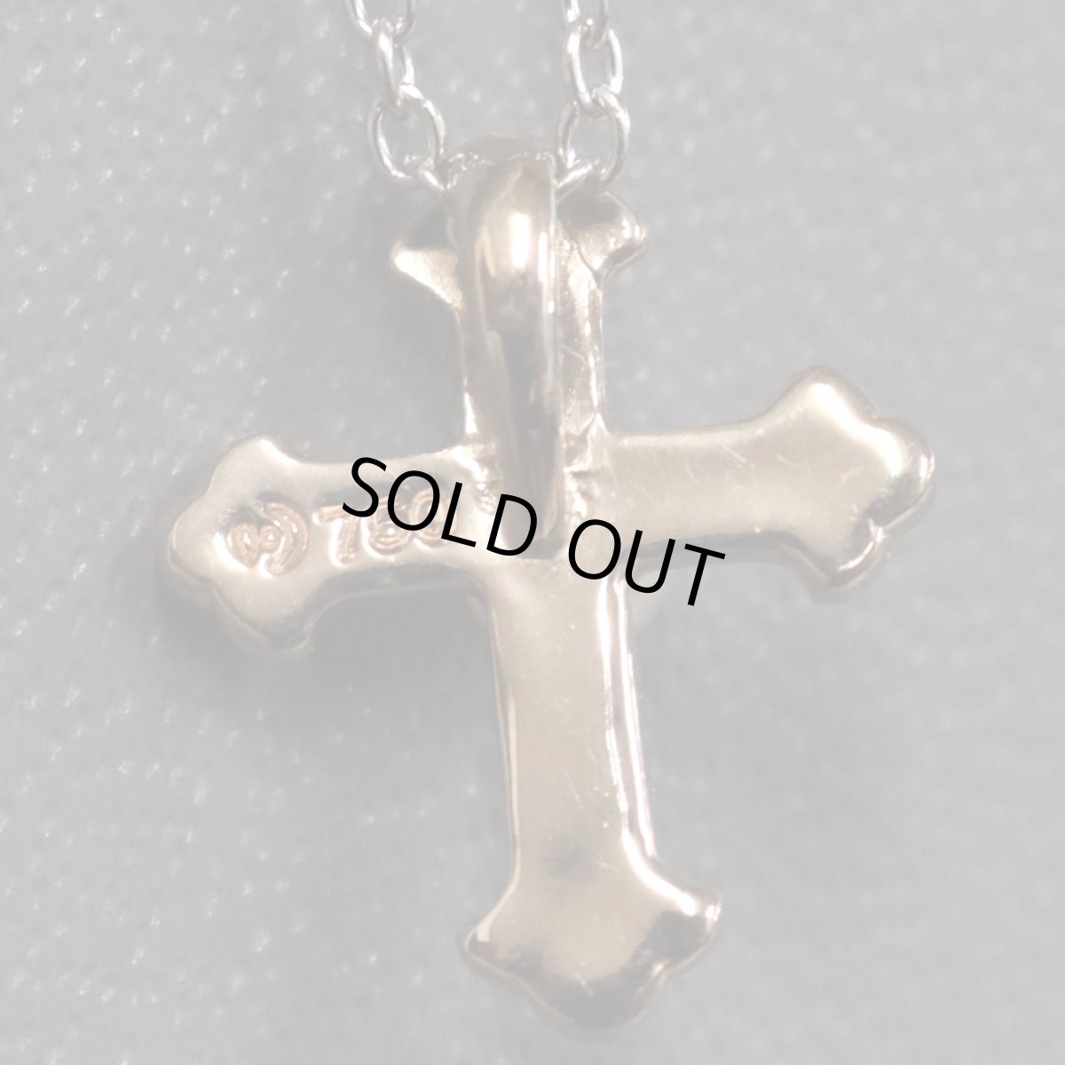 画像5: タサキ 750/K18WGパールペンダント クロスモチーフ 2.4g 40cm (5)