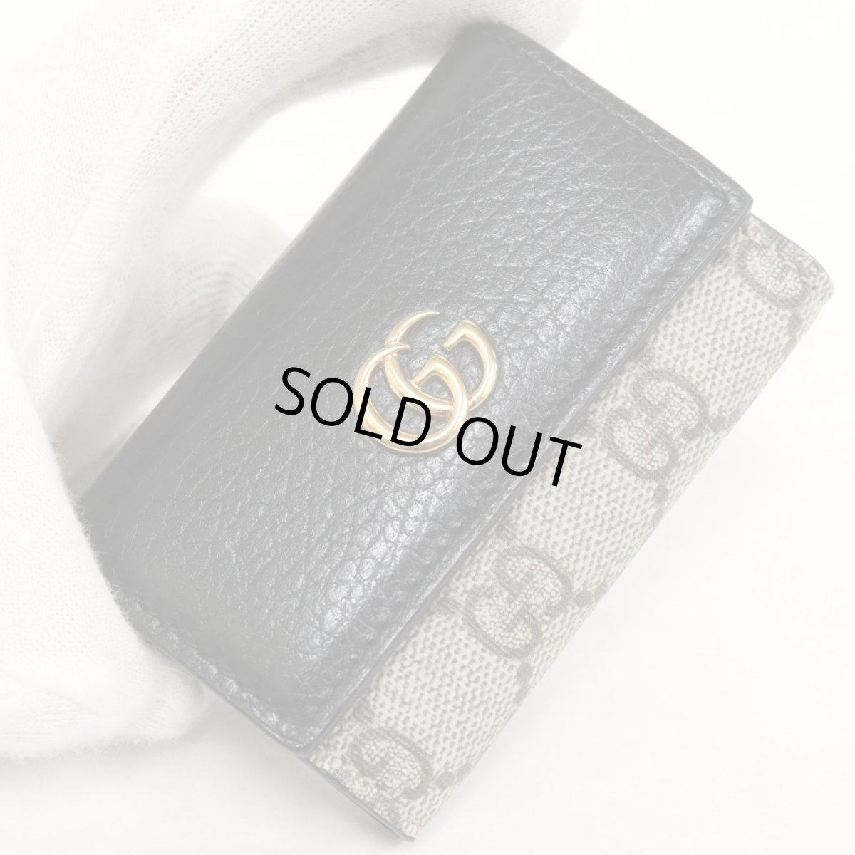 画像2: グッチ GGマーモント レザー キーケース(456118) (2)