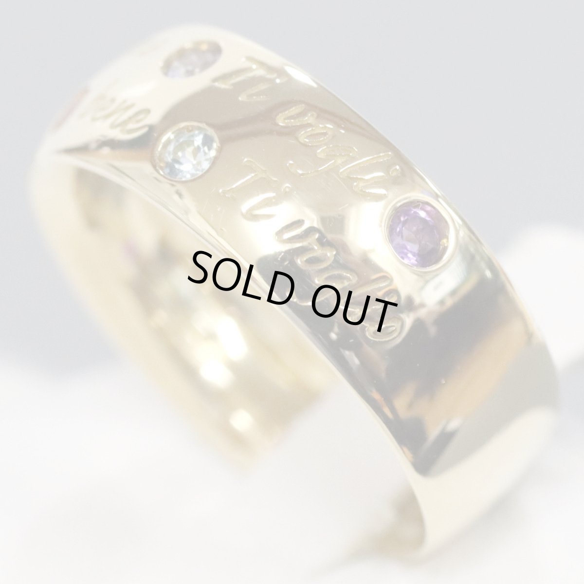 画像3: ポンテヴェキオ K18マルチカラーストーンリング 0.08 0.04 6.9g #11 (3)