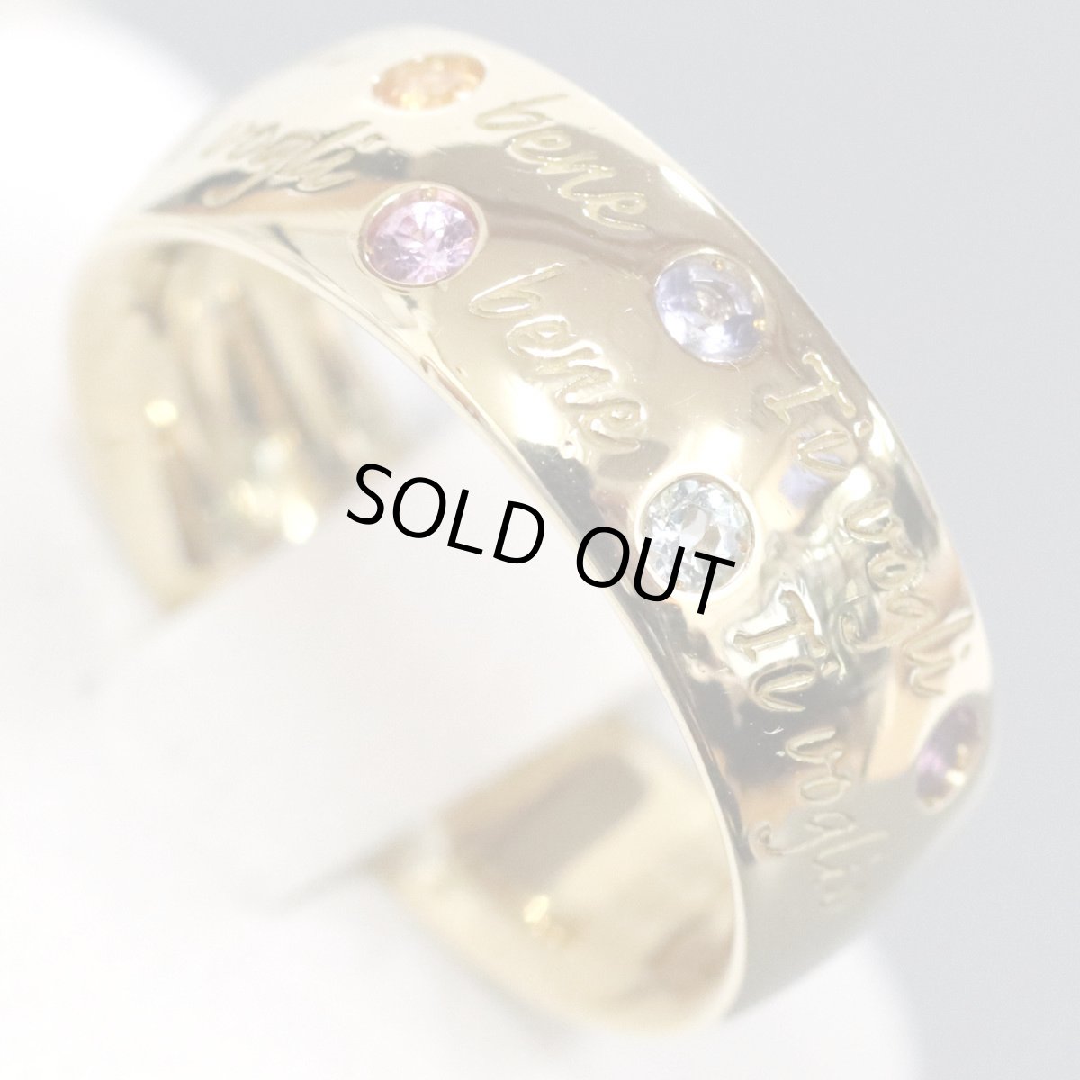 画像4: ポンテヴェキオ K18マルチカラーストーンリング 0.08 0.04 6.9g #11 (4)