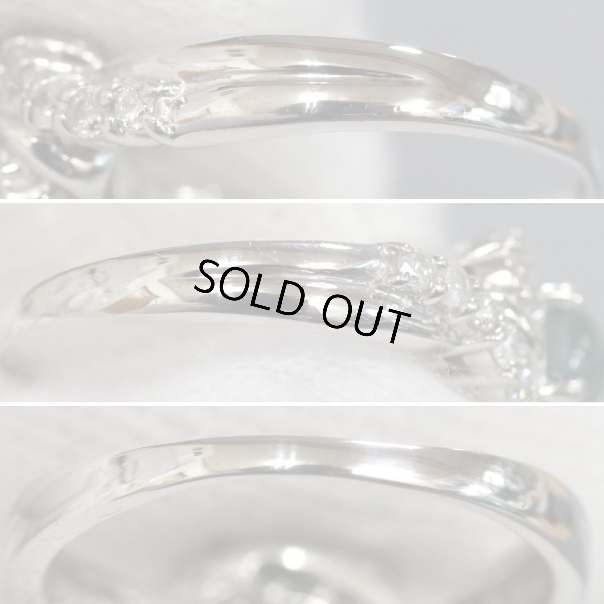 画像7: Pt900アレキサンドライトキャッツアイダイヤモンドリング A0.70 D0.30 5.3g #13 (7)