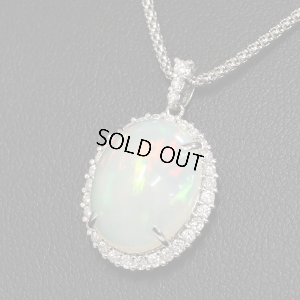 画像8: Pt900オパールダイヤモンドペンダントトップ O4.26 D0.38 3.7g (8)