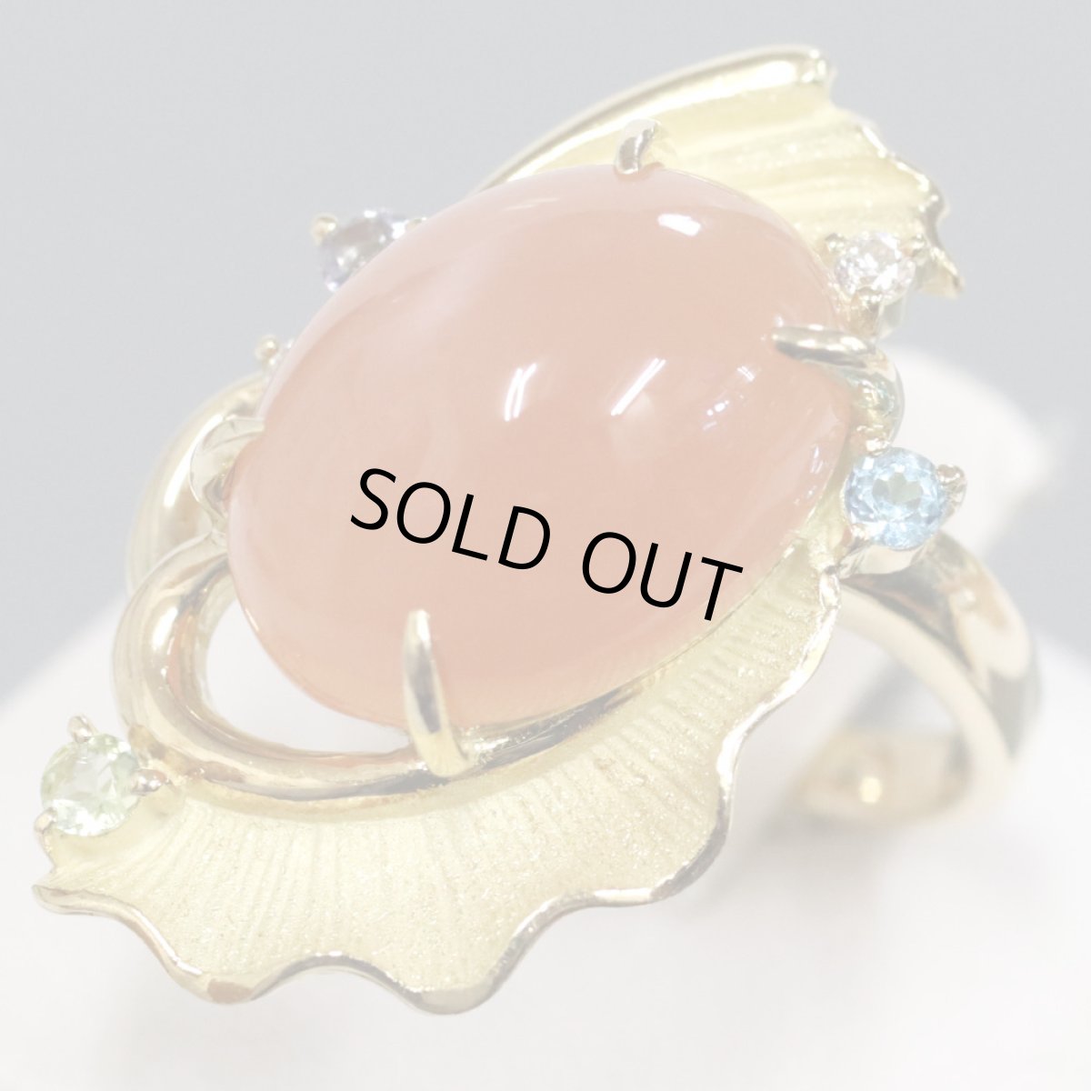 画像2: K18フェルスパーダイヤモンドリング 9.94 D0.06 10.7g #13 ソーティング (2)