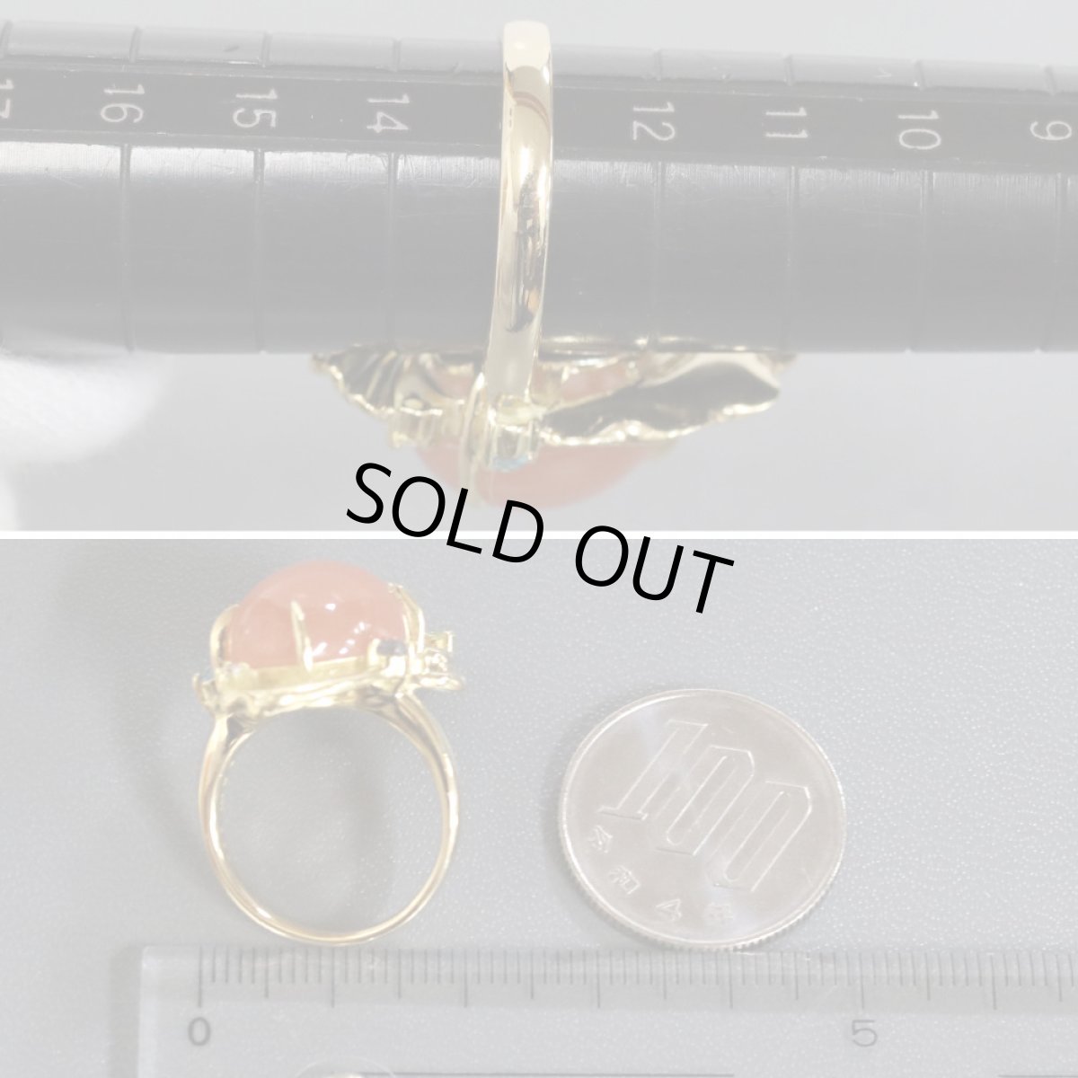 画像7: K18フェルスパーダイヤモンドリング 9.94 D0.06 10.7g #13 ソーティング (7)