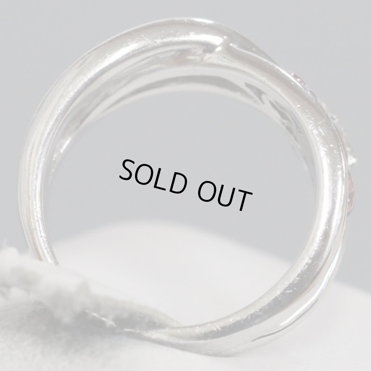 画像5: 紫凛 K18WG/K18パープルゴールドダイヤモンドリング D0.07 6.4g #10 (5)