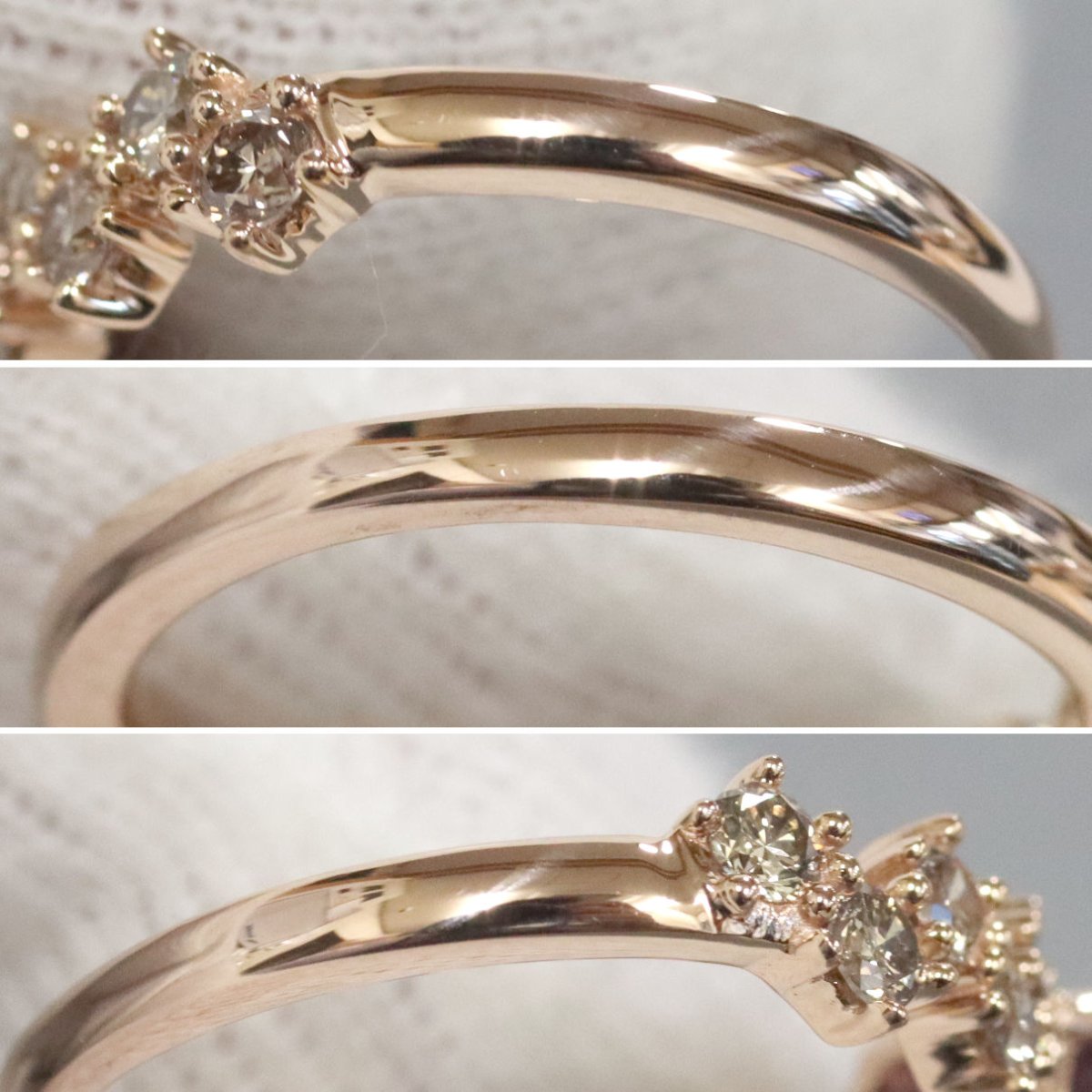 画像6: K18PGスピネルブラウンダイヤモンドリング 0.70 D0.50 3.5g #12 ソーティング (6)