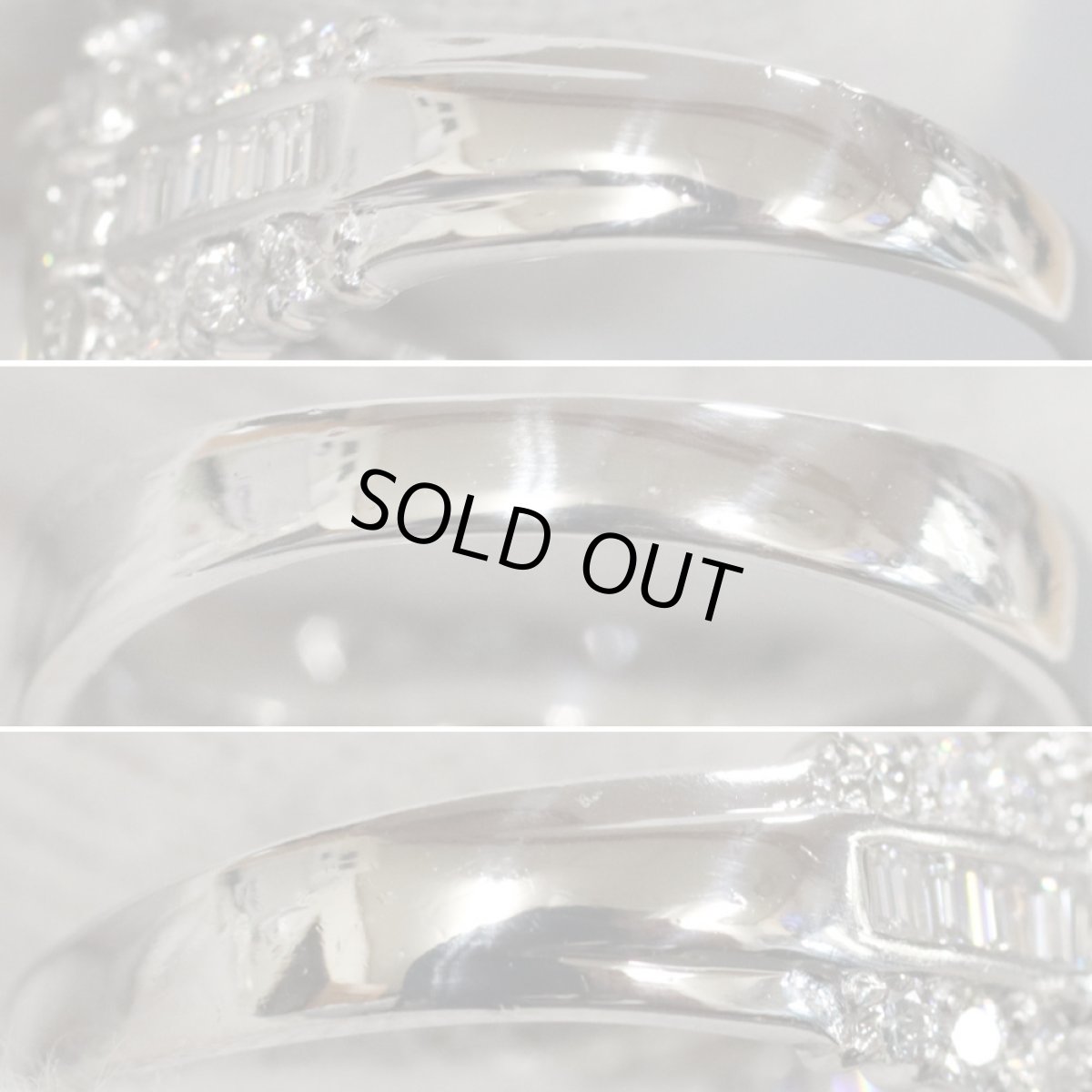 画像5: Pt900ダイヤモンドリング D1.009 D1.36 7.3g #7.3g (5)