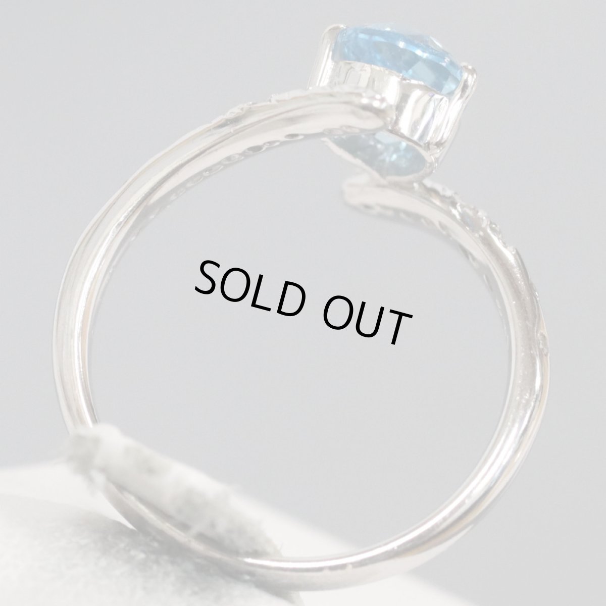 画像4: K18WGブルートパーズダイヤモンドリング D0.16 4.0g #13 ソーティング (4)