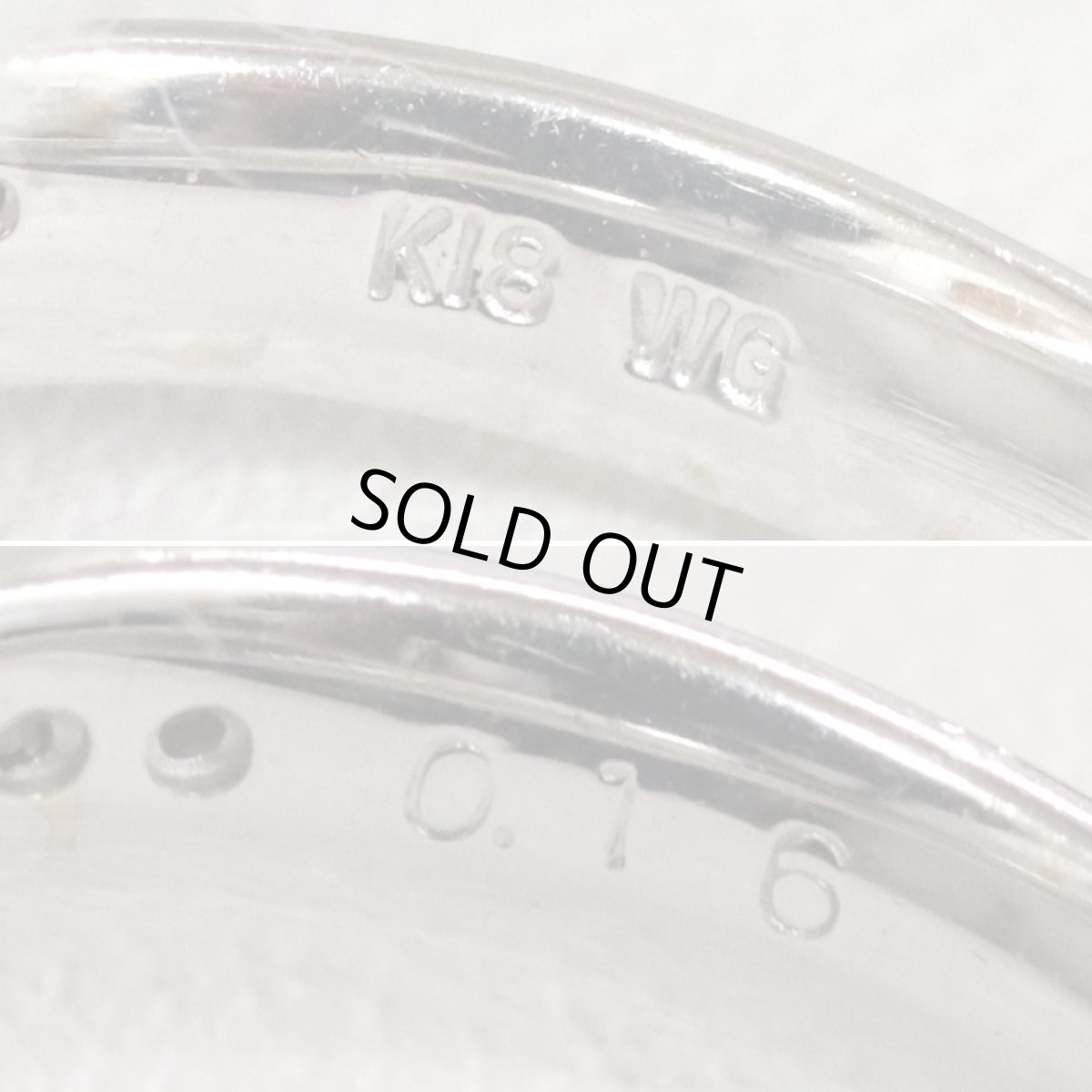 画像7: K18WGブルートパーズダイヤモンドリング D0.16 4.0g #13 ソーティング (7)