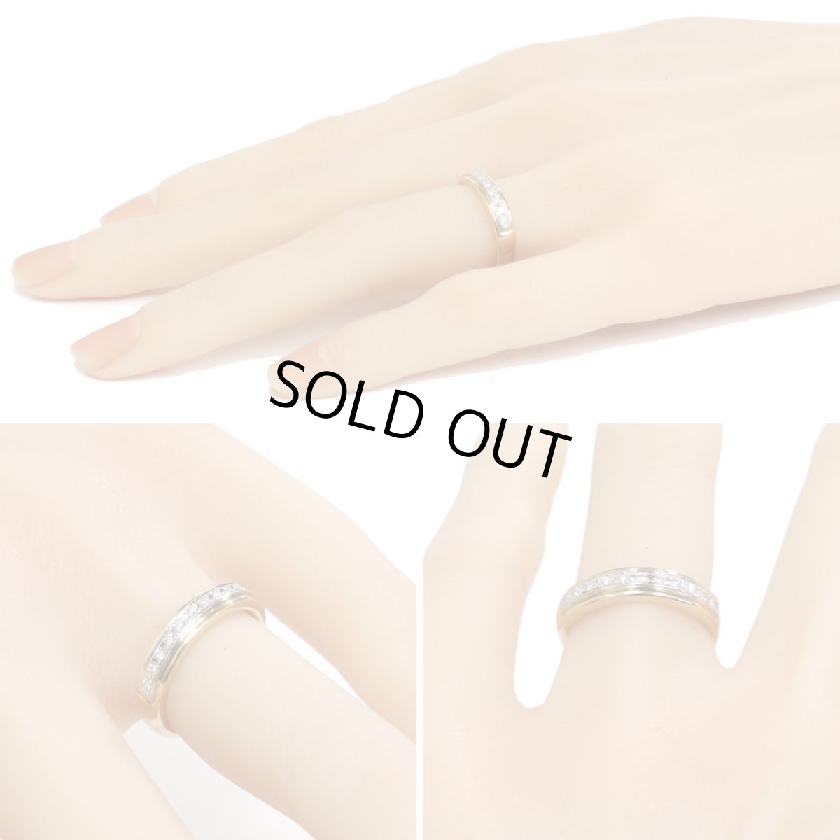 画像9: ヨンドシー K18/Pt950ダイヤモンドリング 4.2g #10 (9)