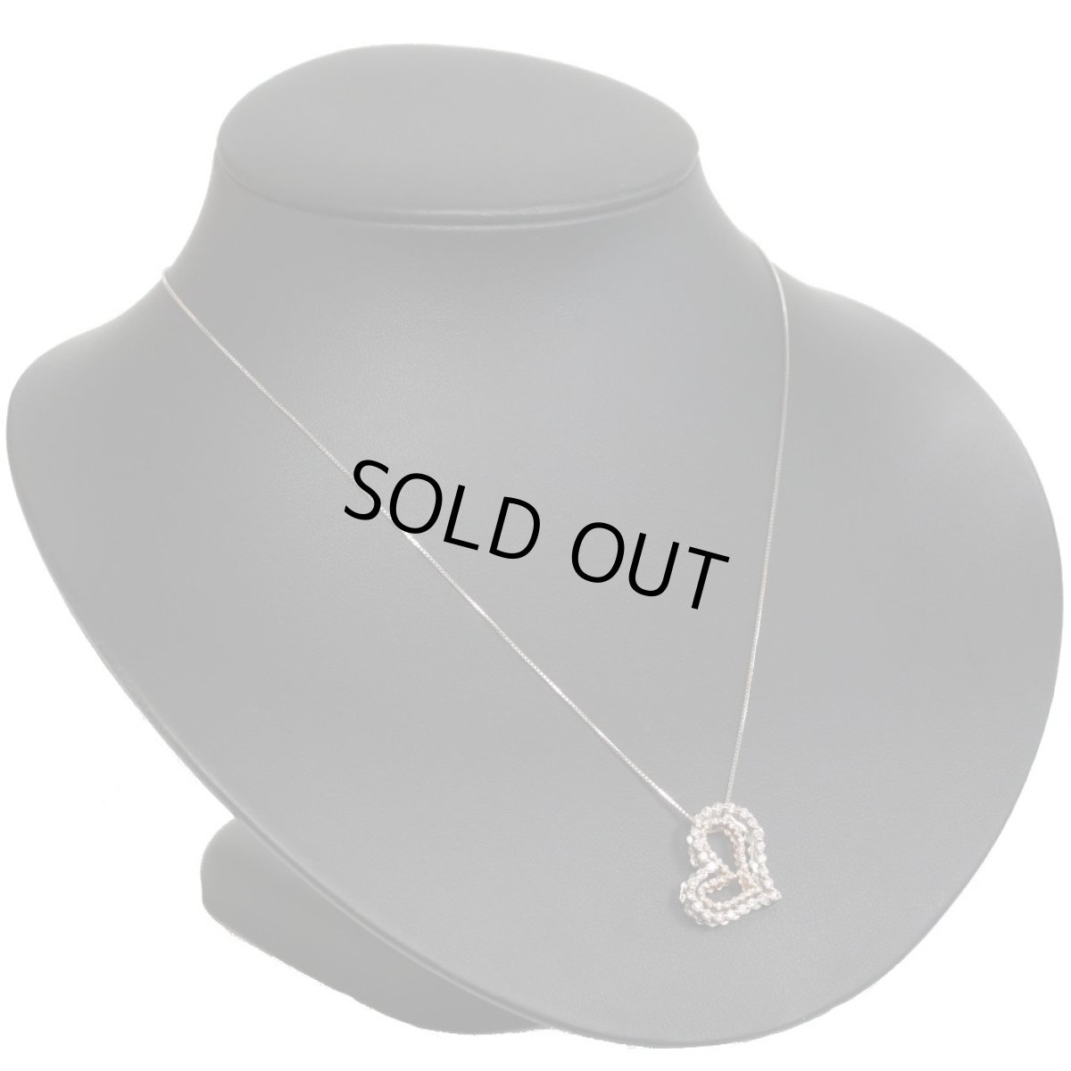 画像6: K18WG/K18PGブラウンダイヤモンドペンダント ハートモチーフ D0.70 5.3g (6)