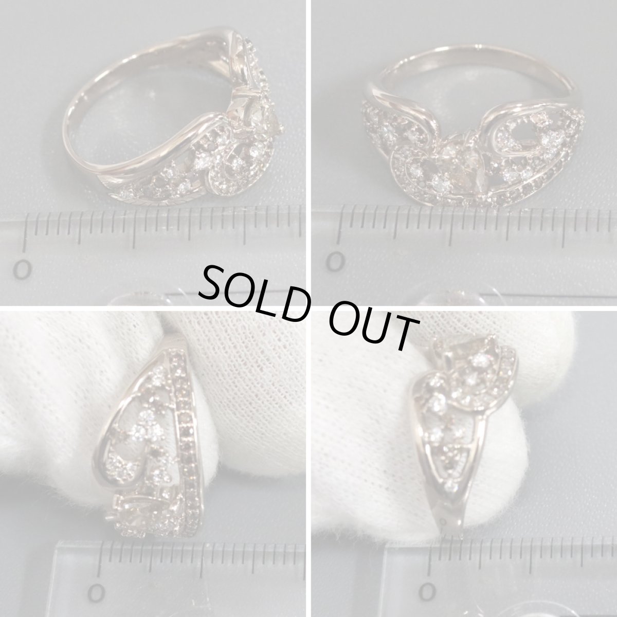 画像9: K18ブラウンダイヤモンドリング D0.35 D0.44 5.1g #12 (9)