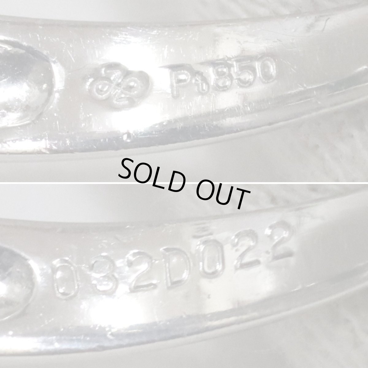 画像6: Pt850エメラルドダイヤモンドリング E0.32 D0.22 4.8g #15 (6)