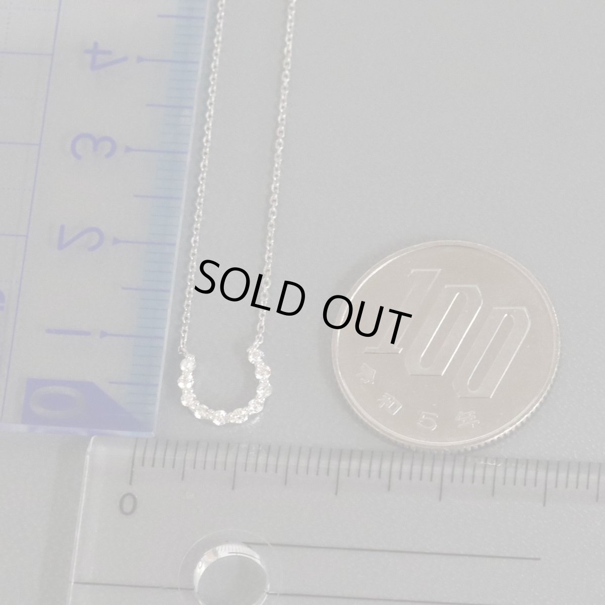 画像9: スタージュエリー Pt950ダイヤモンドネックレス ホースシューモチーフ D0.13 2.0g (9)