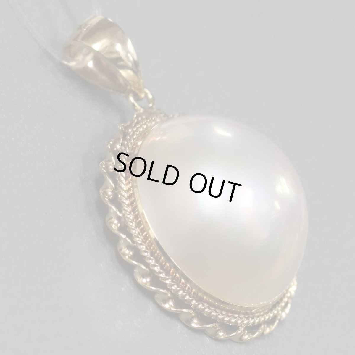 画像2: K18マベパールペンダントトップ 3.7g (2)