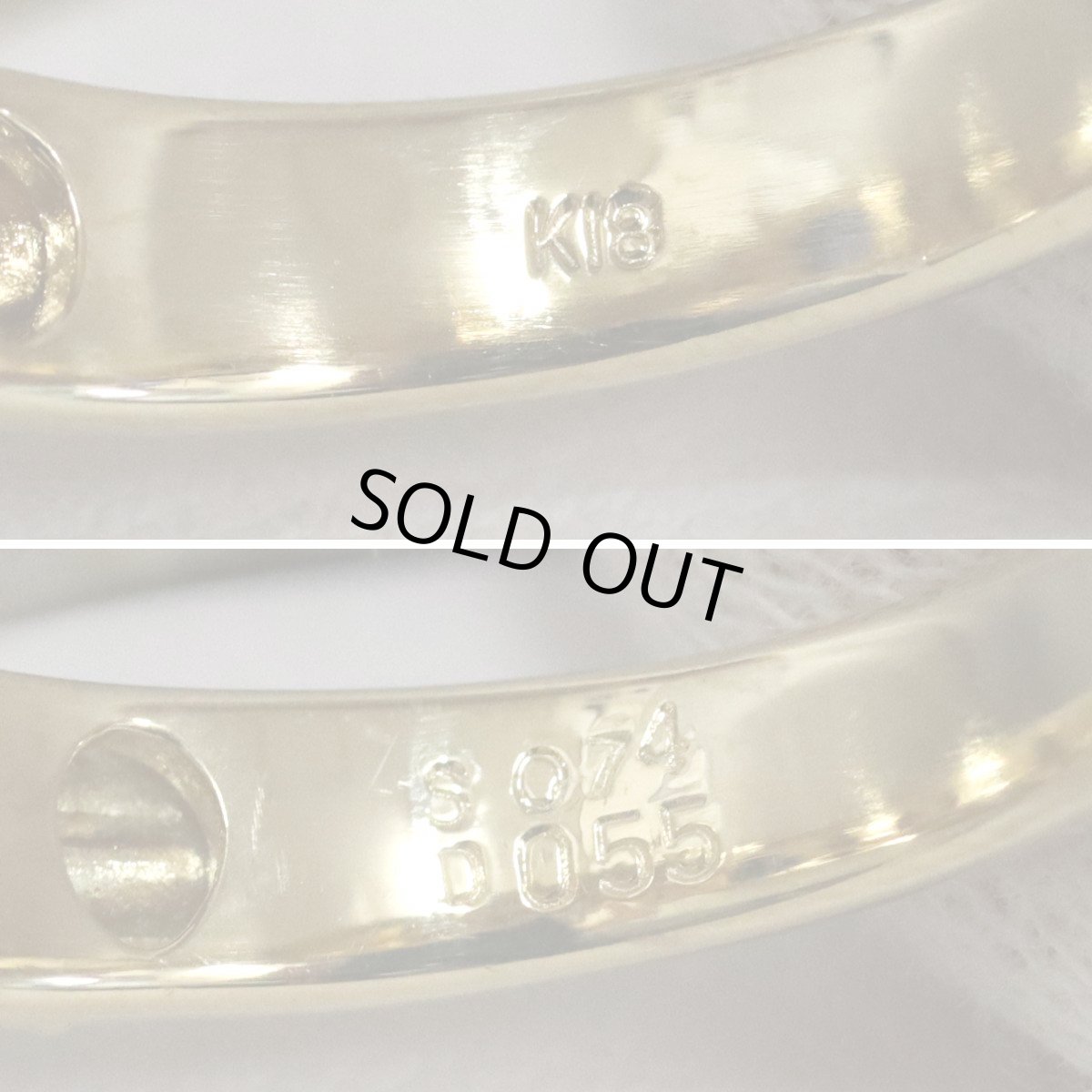 画像7: K18サファイアダイヤモンドリング S0.74 D0.55 5.2g #11 (7)