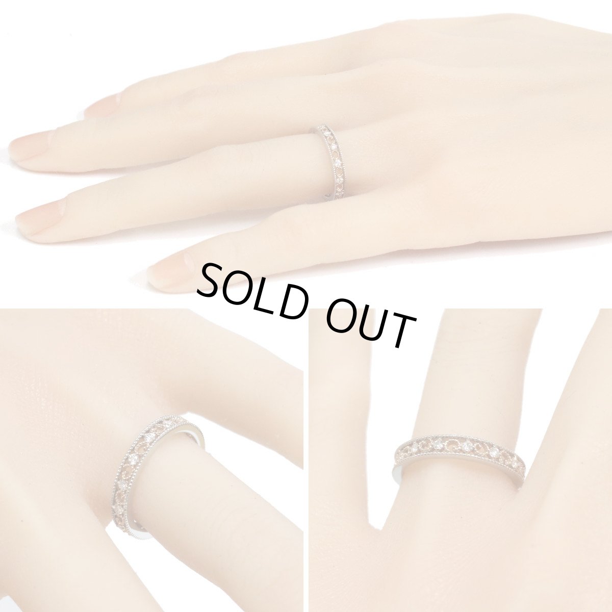 画像10: Pt900/K18PGダイヤモンドリング D0.30 2.9g #13 (10)