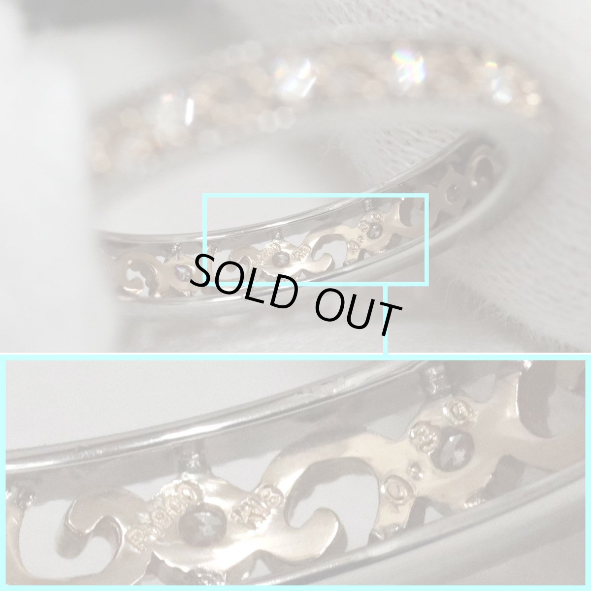 画像6: Pt900/K18PGダイヤモンドリング D0.30 2.9g #13 (6)