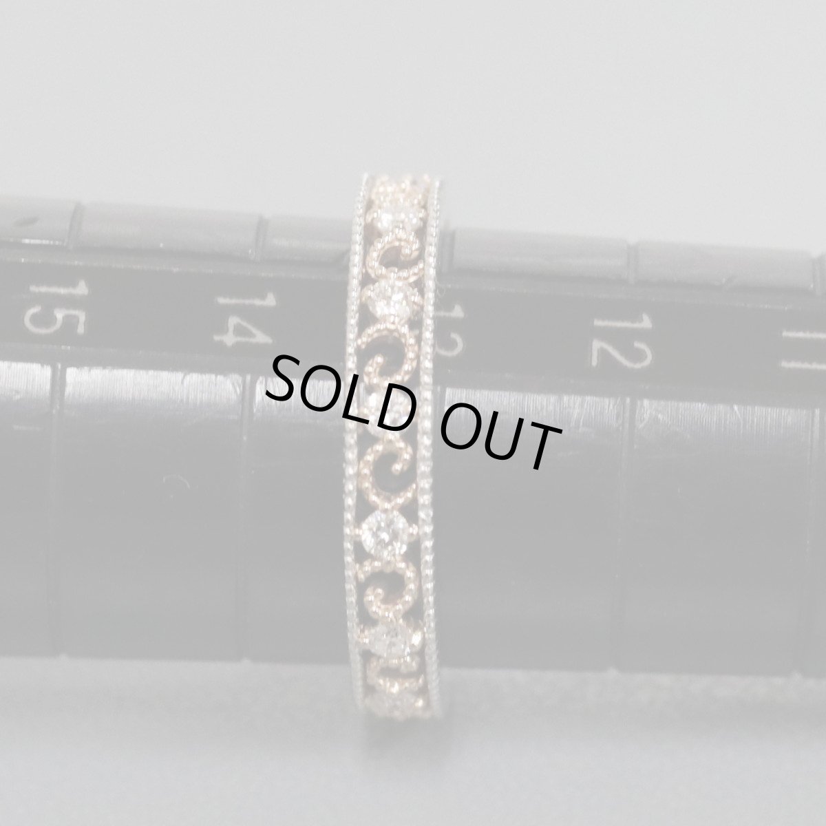 画像7: Pt900/K18PGダイヤモンドリング D0.30 2.9g #13 (7)