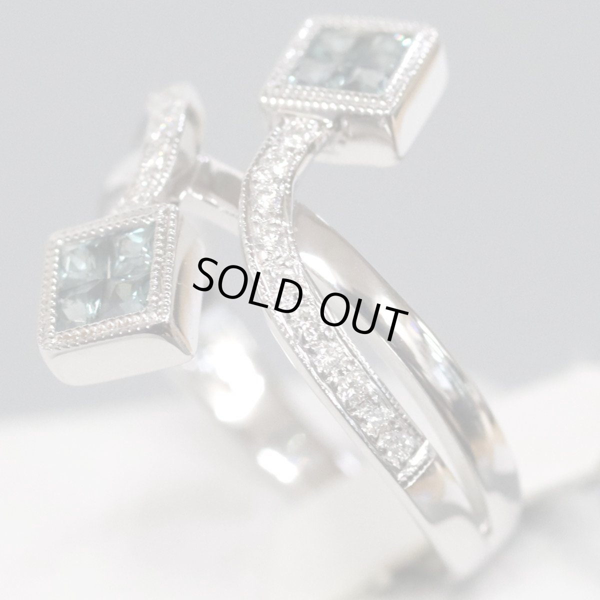 画像2: 750カラーチェンジガーネットダイヤモンドリング G0.63 D0.12 4.5g #13 (2)