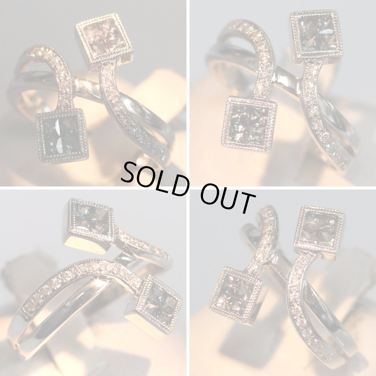 画像3: 750カラーチェンジガーネットダイヤモンドリング G0.63 D0.12 4.5g #13 (3)