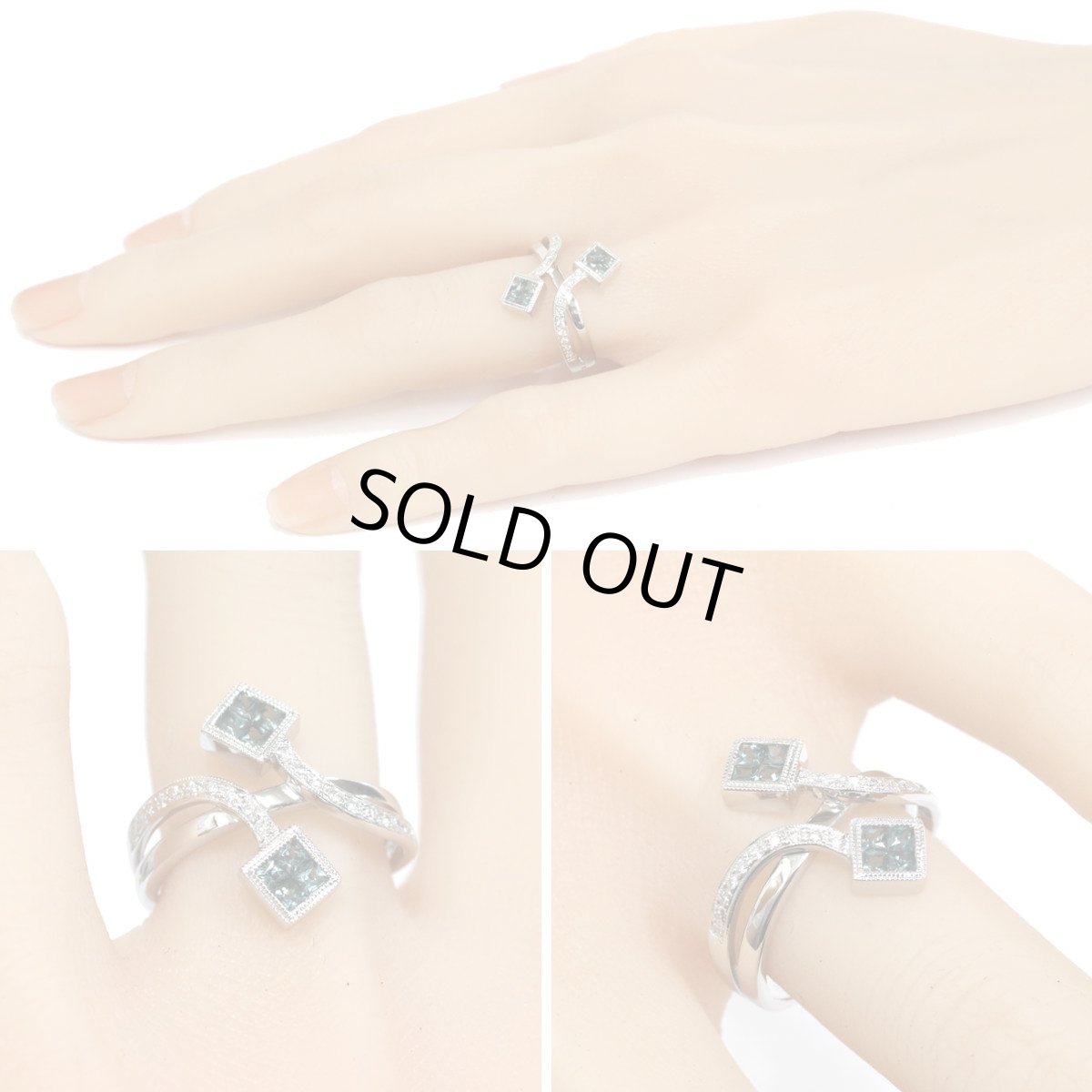 画像9: 750カラーチェンジガーネットダイヤモンドリング G0.63 D0.12 4.5g #13 (9)