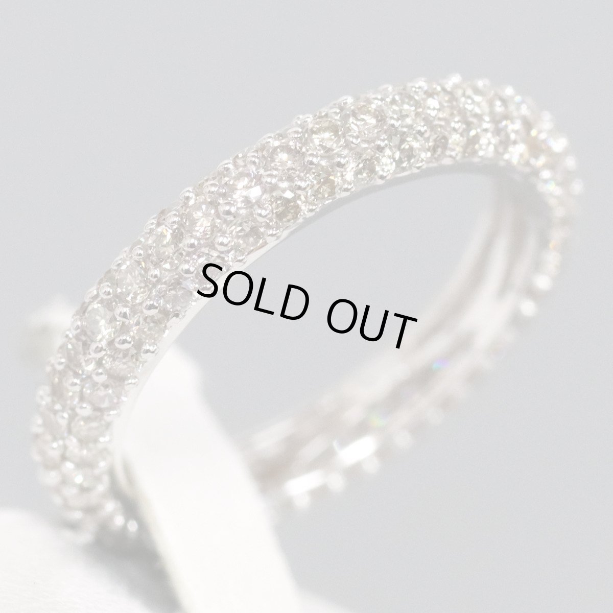 画像3: K18WGブラウンダイヤモンドリング フルエタニティ D1.46 2.7g #11 (3)