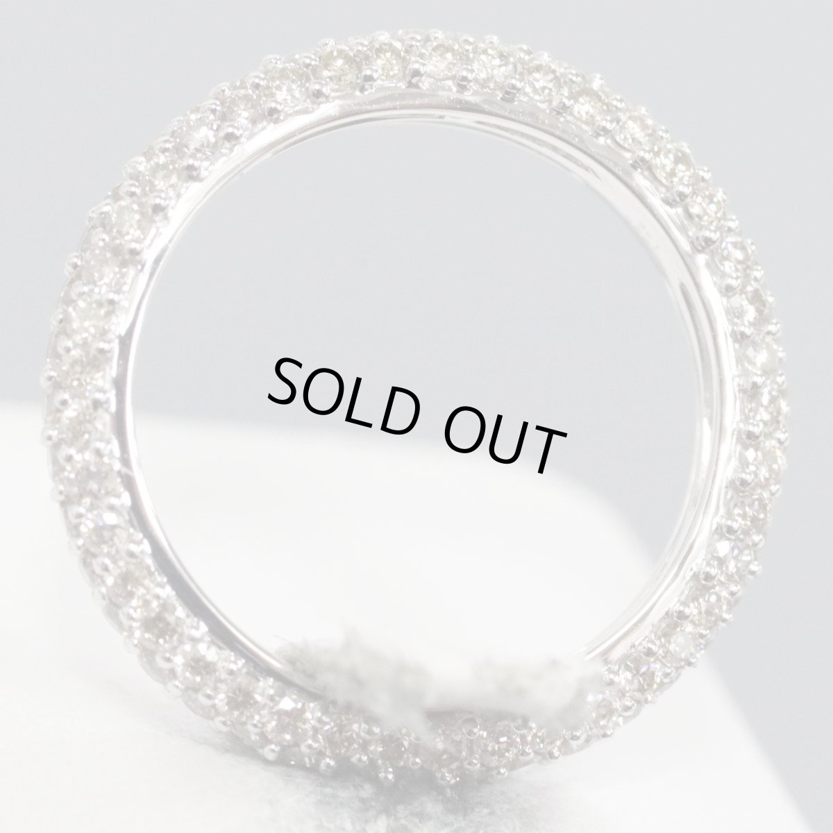 画像5: K18WGブラウンダイヤモンドリング フルエタニティ D1.46 2.7g #11 (5)