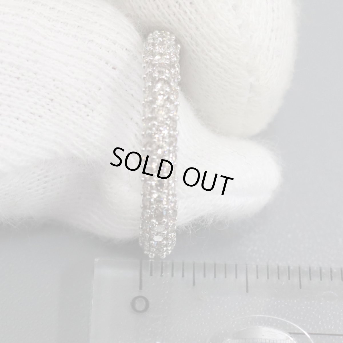 画像8: K18WGブラウンダイヤモンドリング フルエタニティ D1.46 2.7g #11 (8)