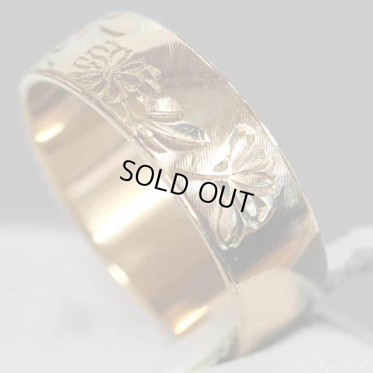 画像3: K18リング 6.8g 約#22 手彫り (3)