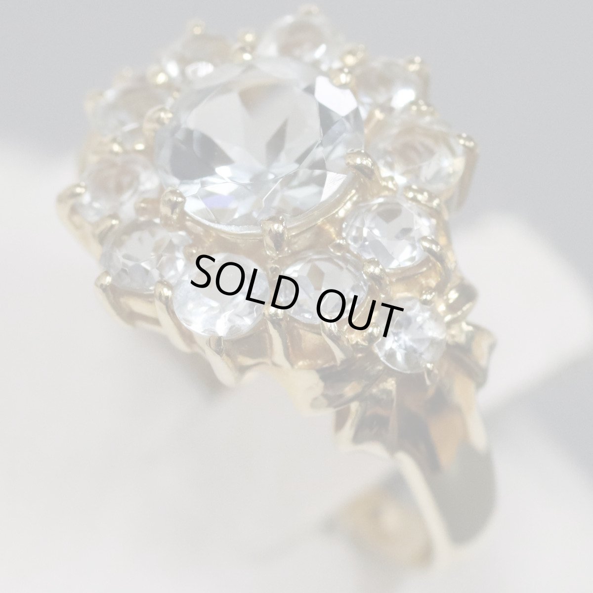 画像2: K18アクアマリンリング 4.8g #11 (2)