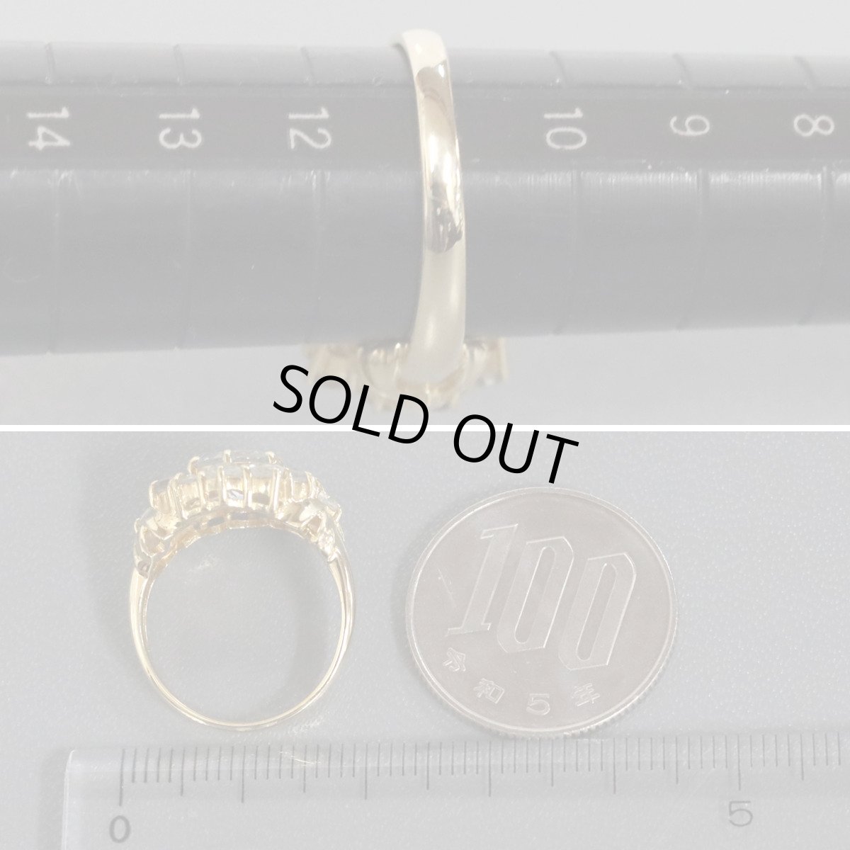 画像8: K18アクアマリンリング 4.8g #11 (8)