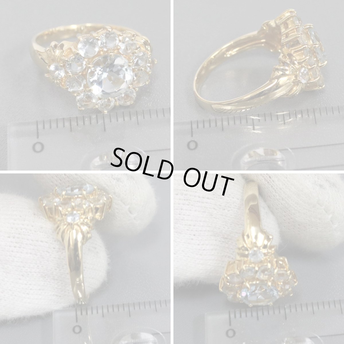 画像9: K18アクアマリンリング 4.8g #11 (9)