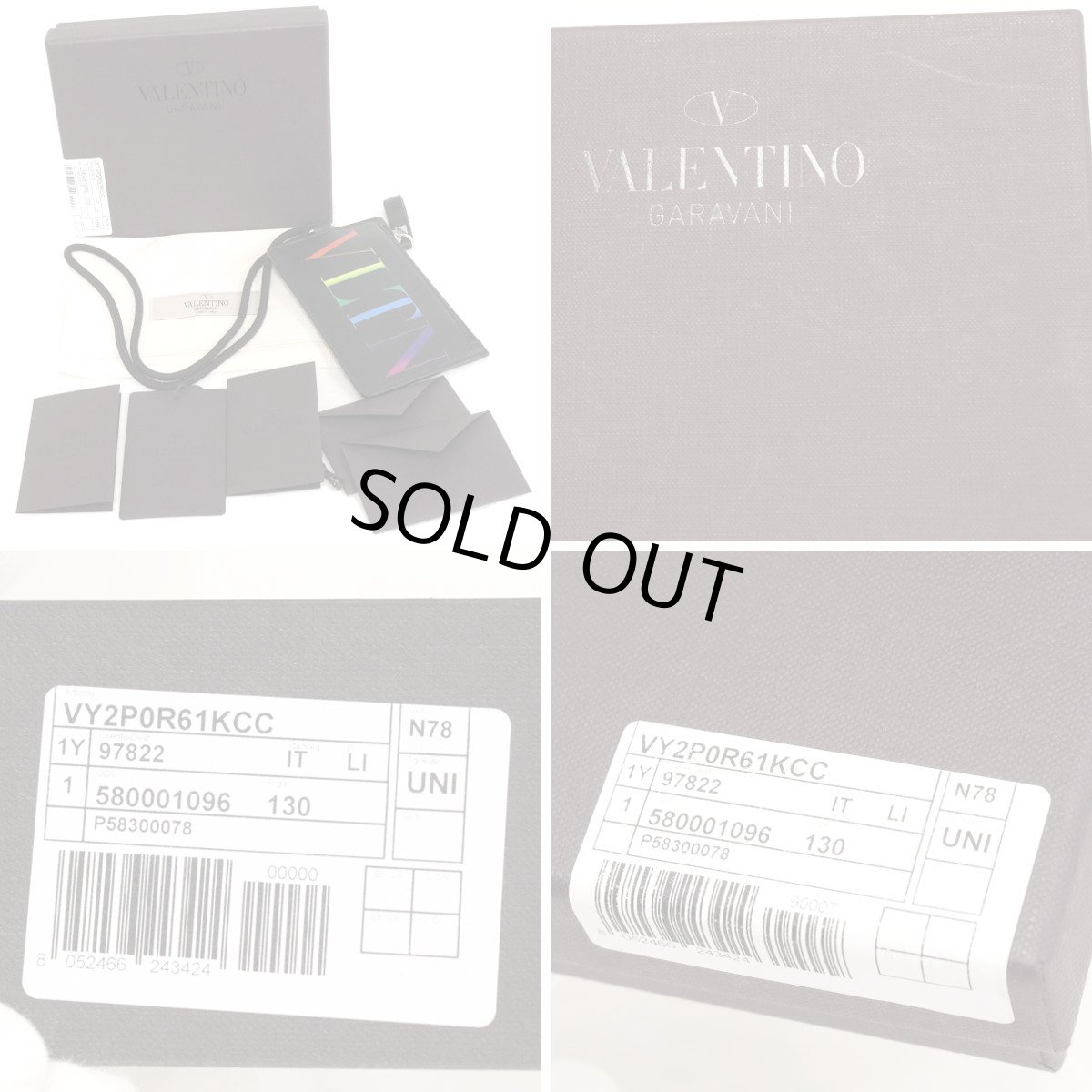 画像10: ヴァレンティノ・ガラヴァーニ ストラップ カードケース(VY2P0R61KCC)レインボーロゴ (10)