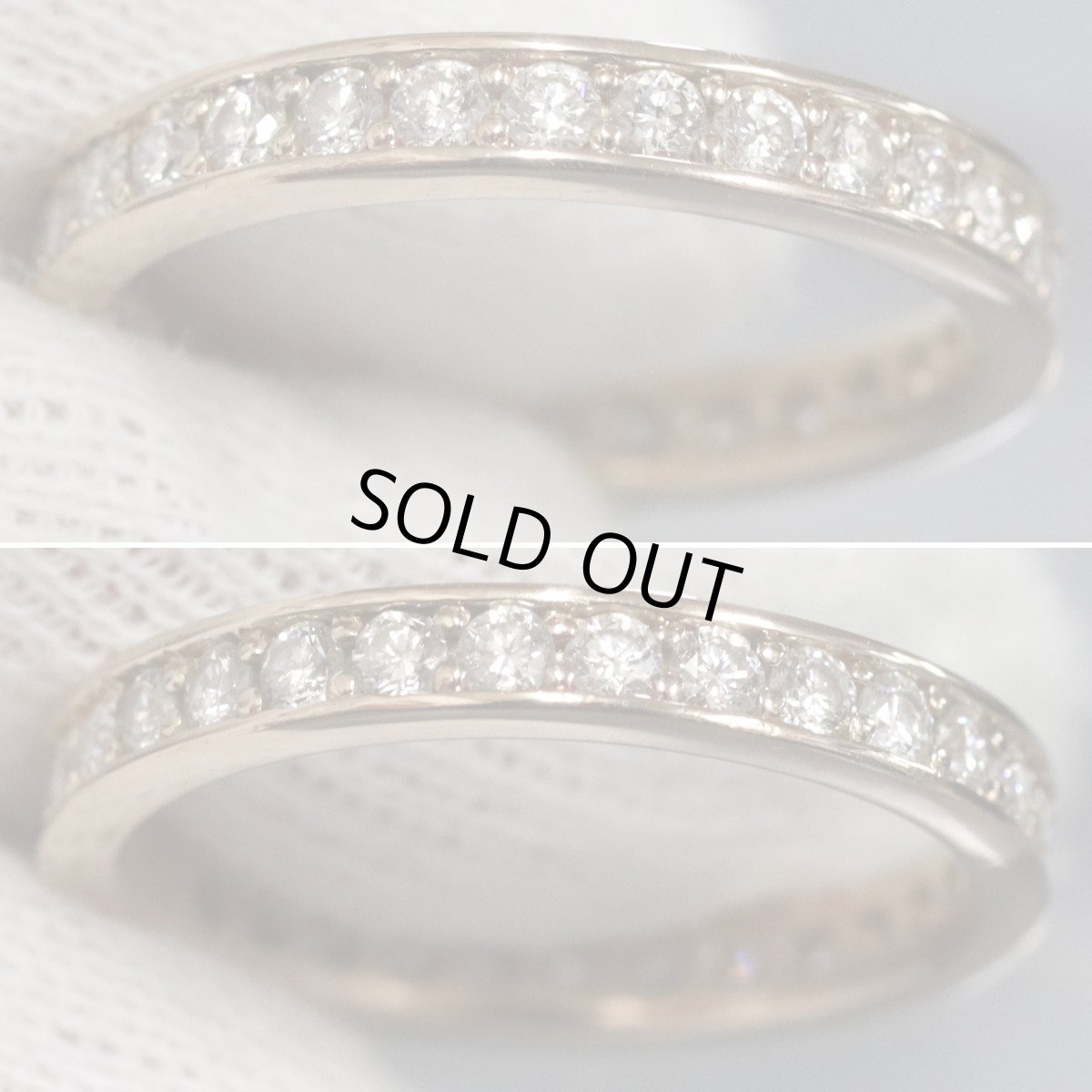 画像4: K18PGダイヤモンドリング フルエタニティリング D0.75 2.9g #11 (4)