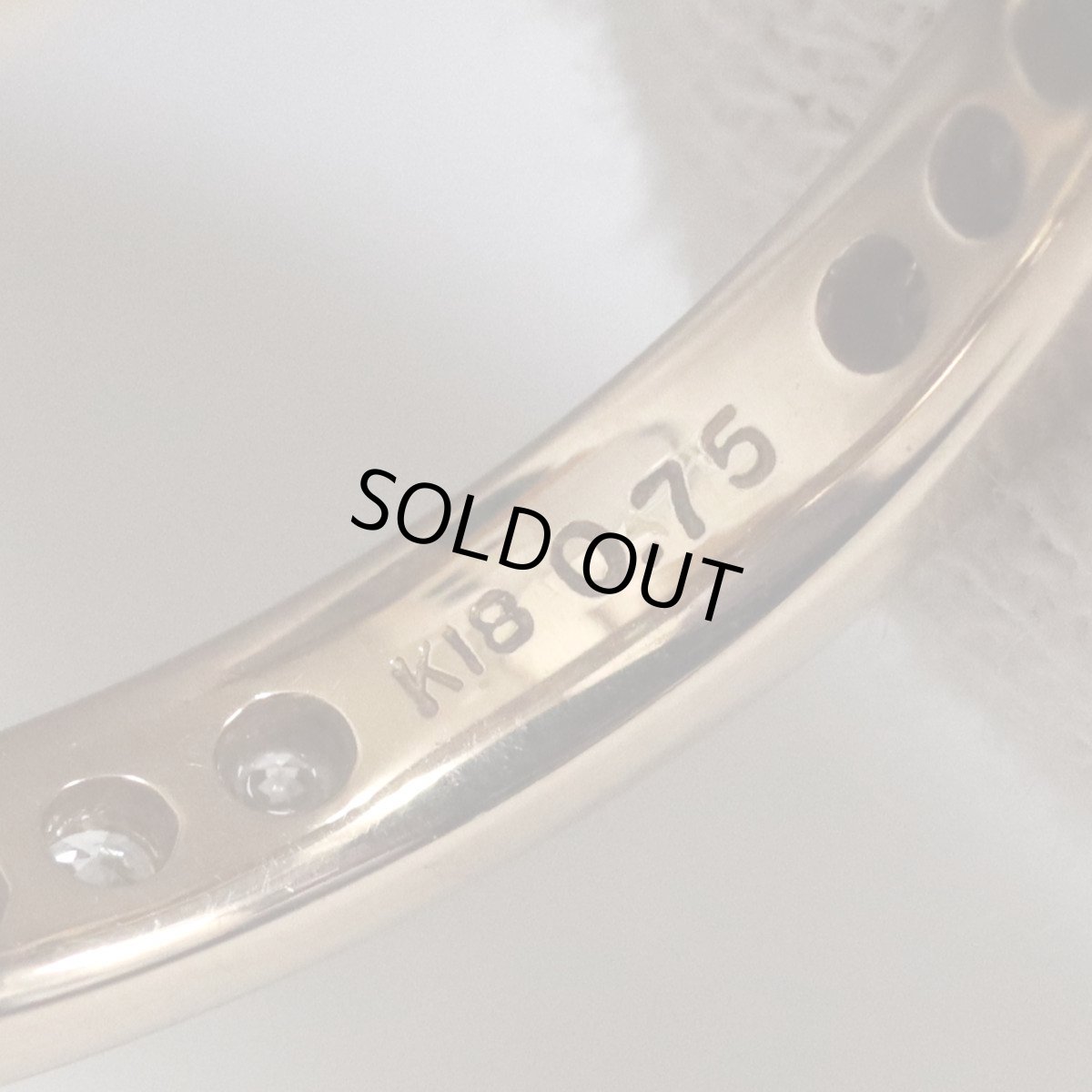 画像6: K18PGダイヤモンドリング フルエタニティリング D0.75 2.9g #11 (6)