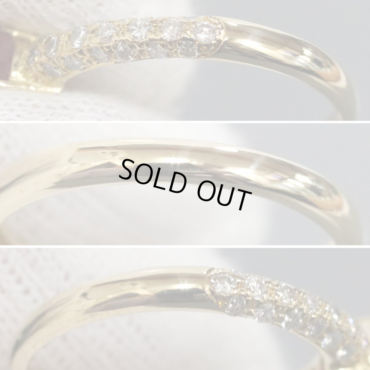 画像6: K18ルビーダイヤモンドリング R0.65 D0.42 2.8g #14 ハートシェイプ (6)