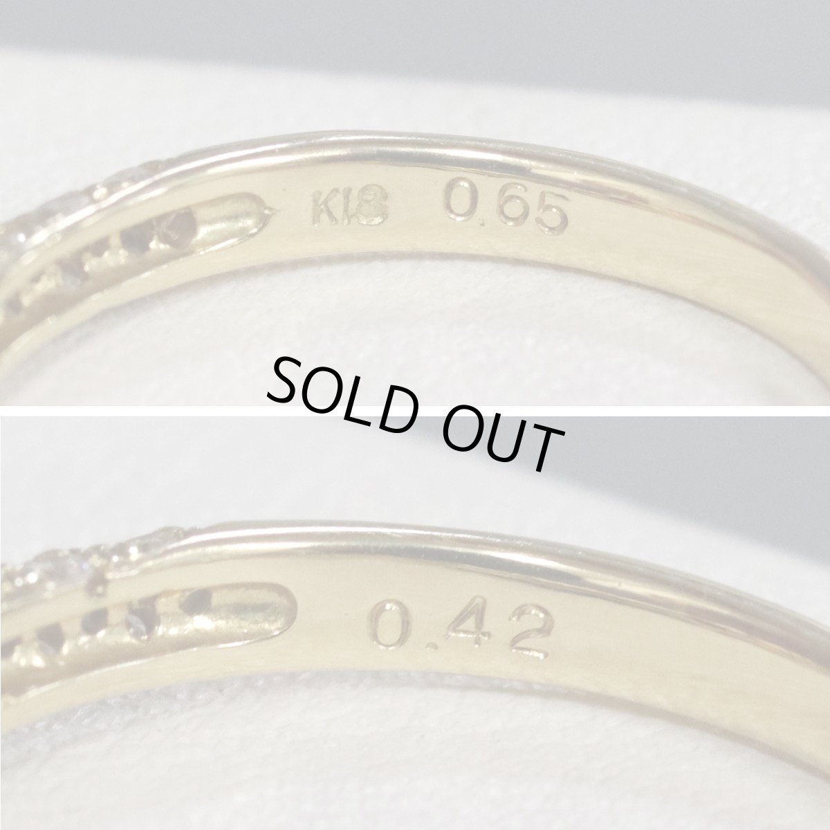 画像7: K18ルビーダイヤモンドリング R0.65 D0.42 2.8g #14 ハートシェイプ (7)