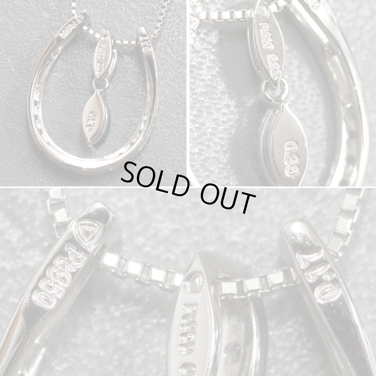 画像5: Pt950/850アレキサンドライトダイヤモンドペンダント A0.26 D0.02 D0.17 6.2g (5)