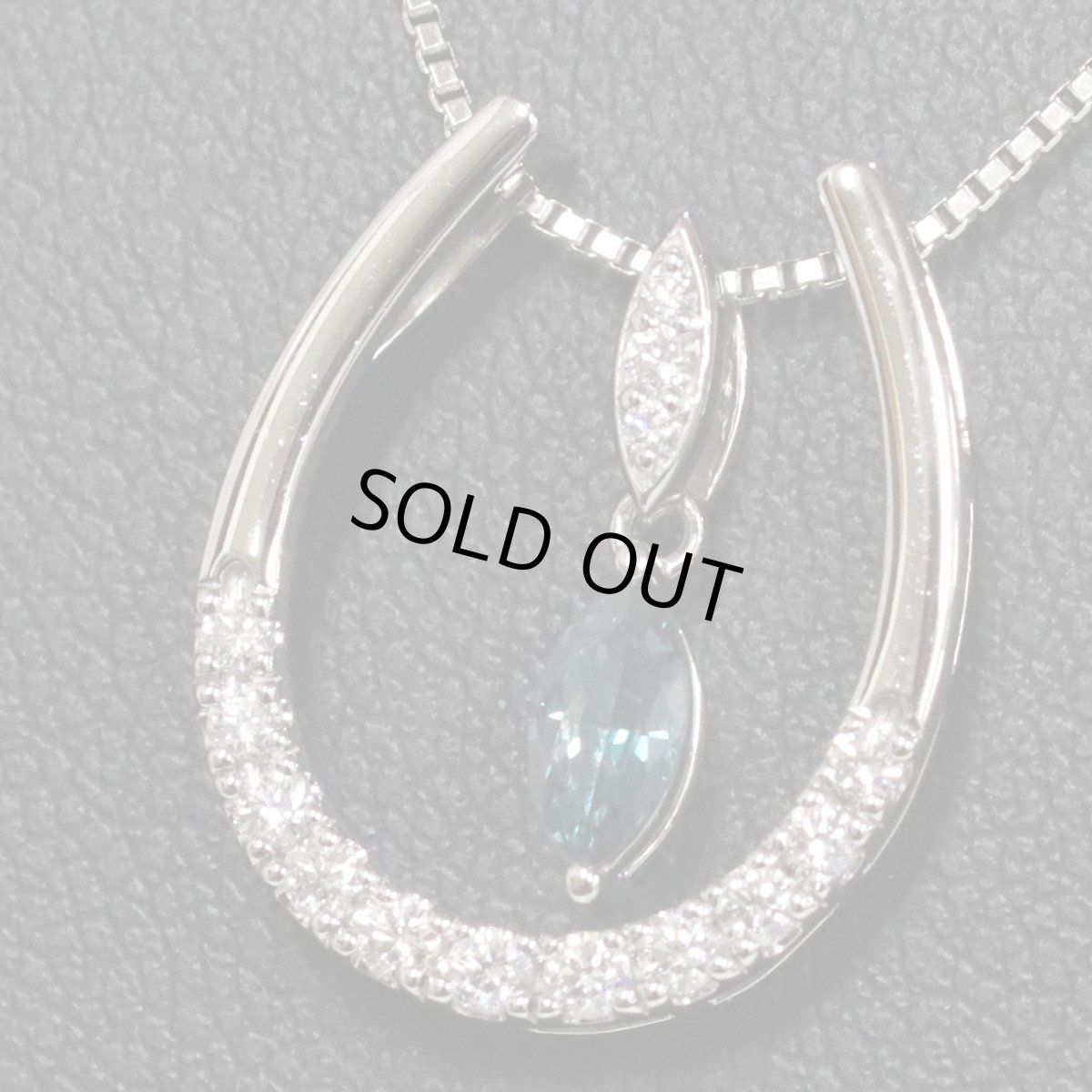 画像7: Pt950/850アレキサンドライトダイヤモンドペンダント A0.26 D0.02 D0.17 6.2g (7)