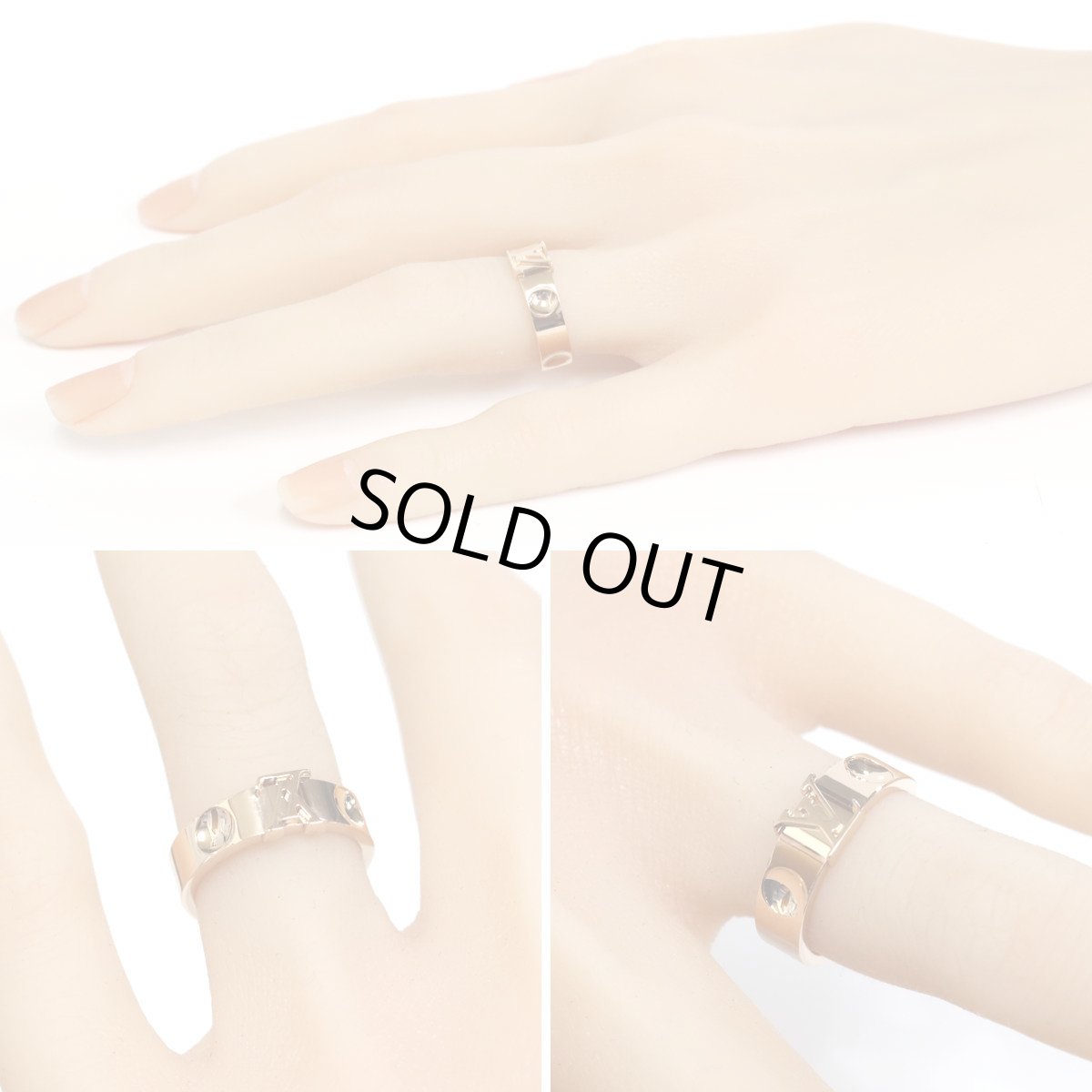 画像9: ルイ・ヴィトン リング アンプラント LV(ピンクゴールド) (9)